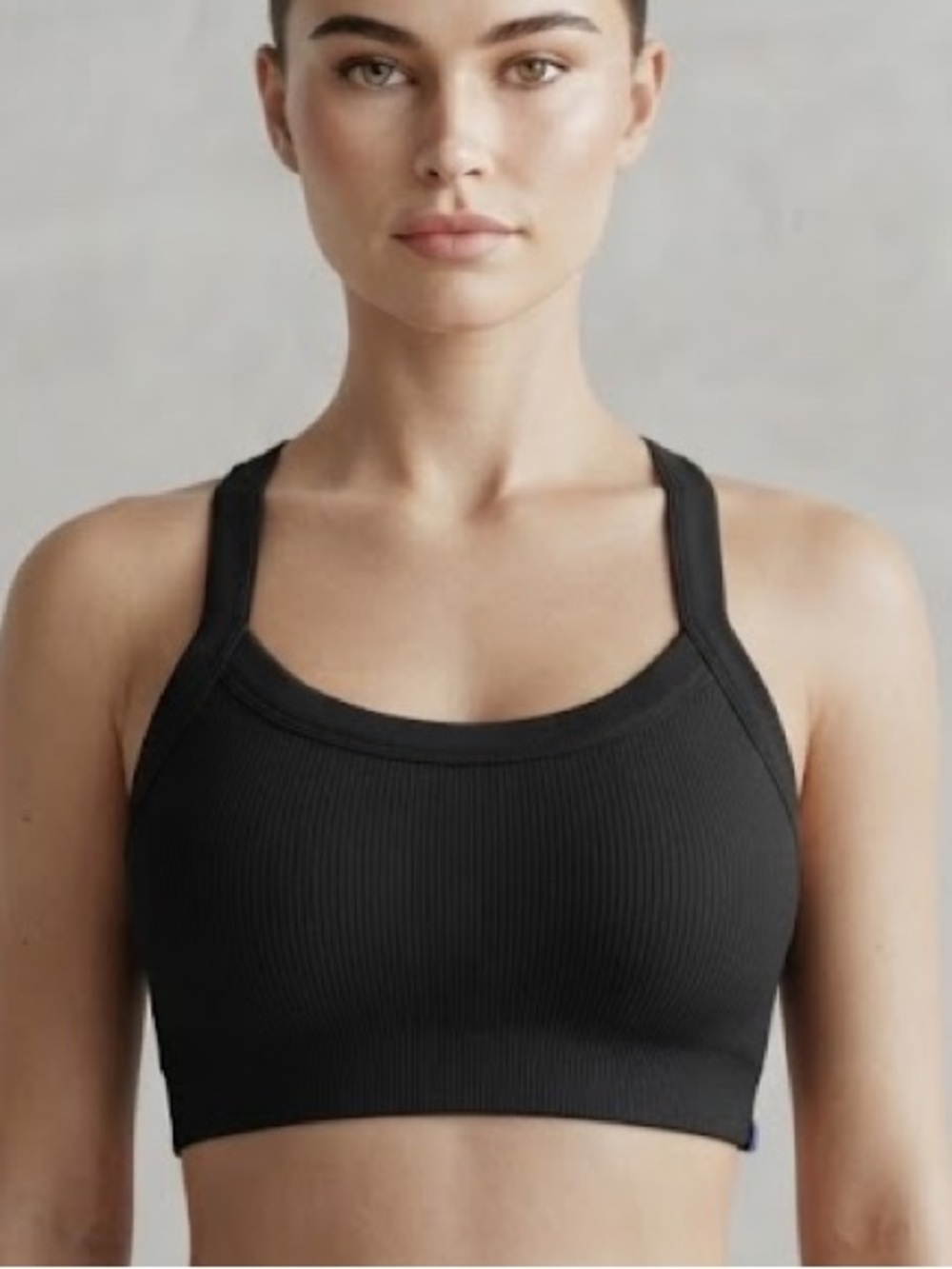 JoyLab Black Seamless Crisscross Sports Bra Size S NWT